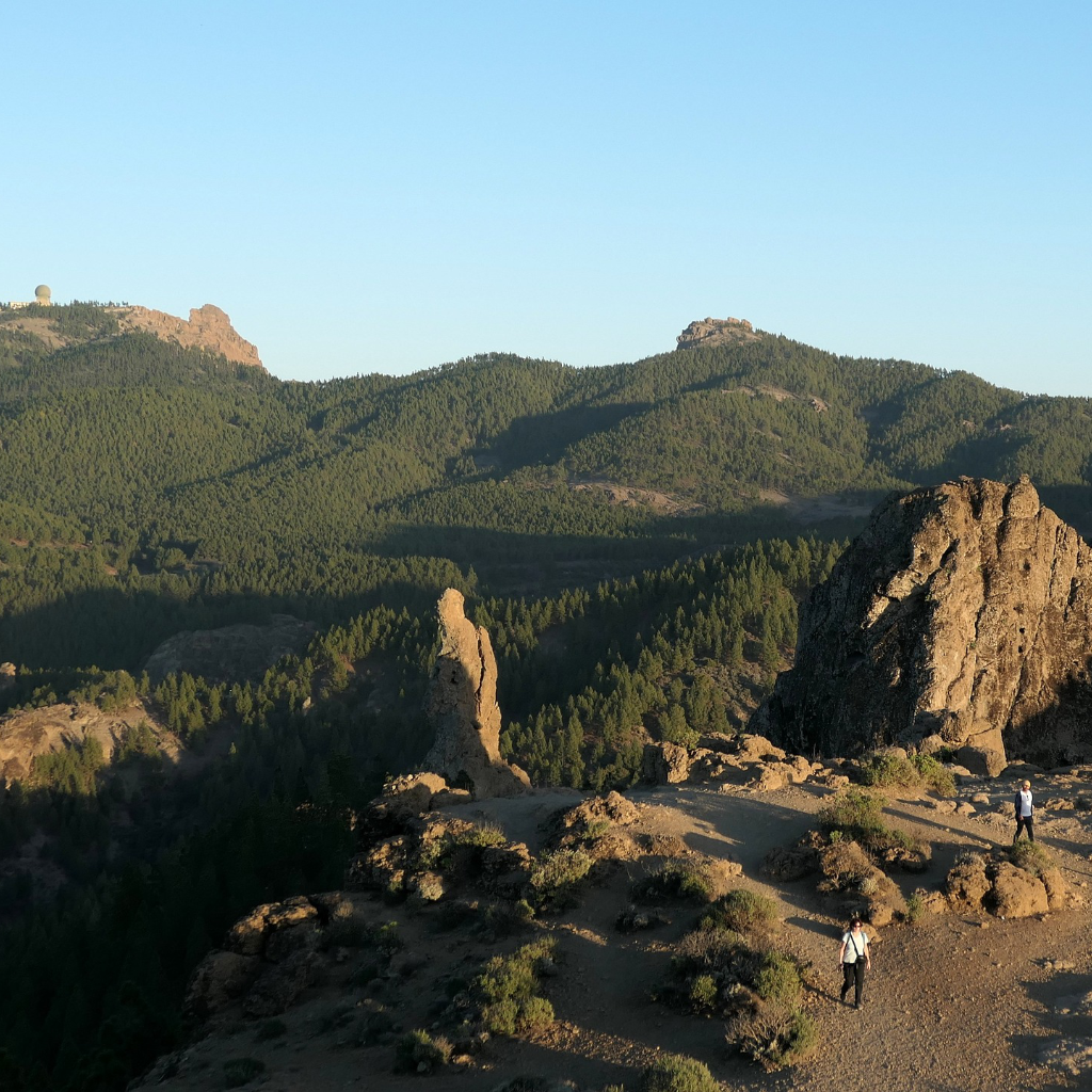kanaren gran canaria teise mit wanderern