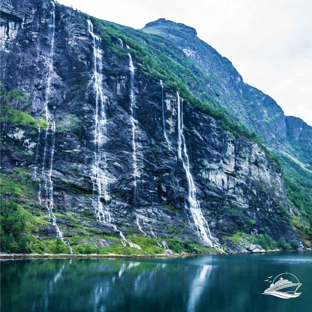norwegen geiranger fjord mit sieben schwestern