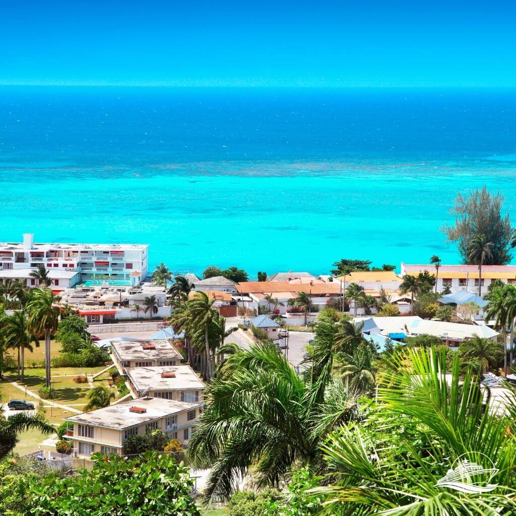 Jamaica Montego Bay Blick aufs Meer
