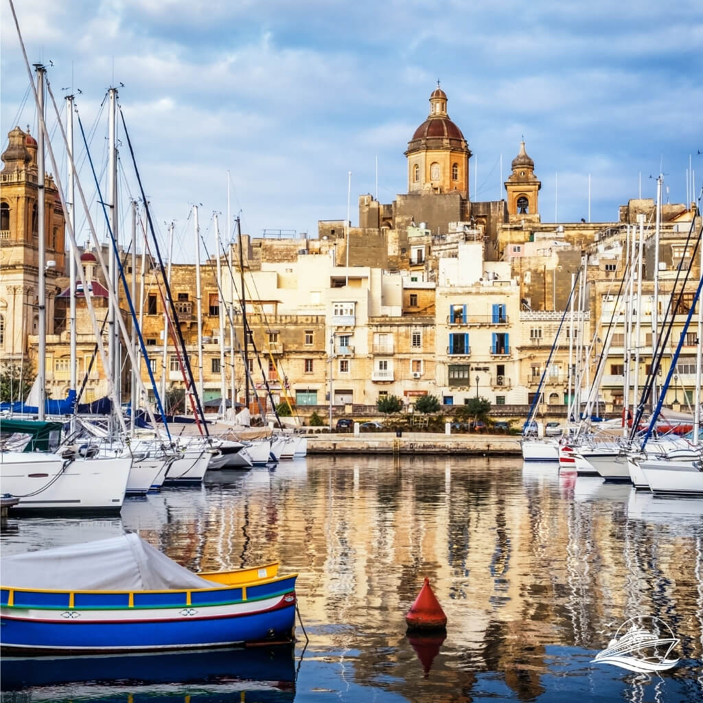 Mittelmeer Malta Valletta Hafen