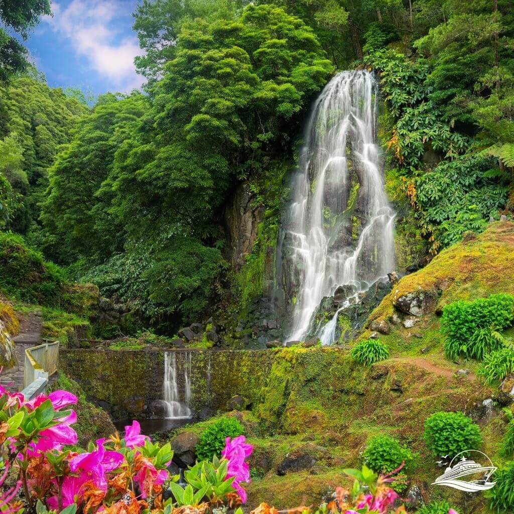 Azoren Wasserfall