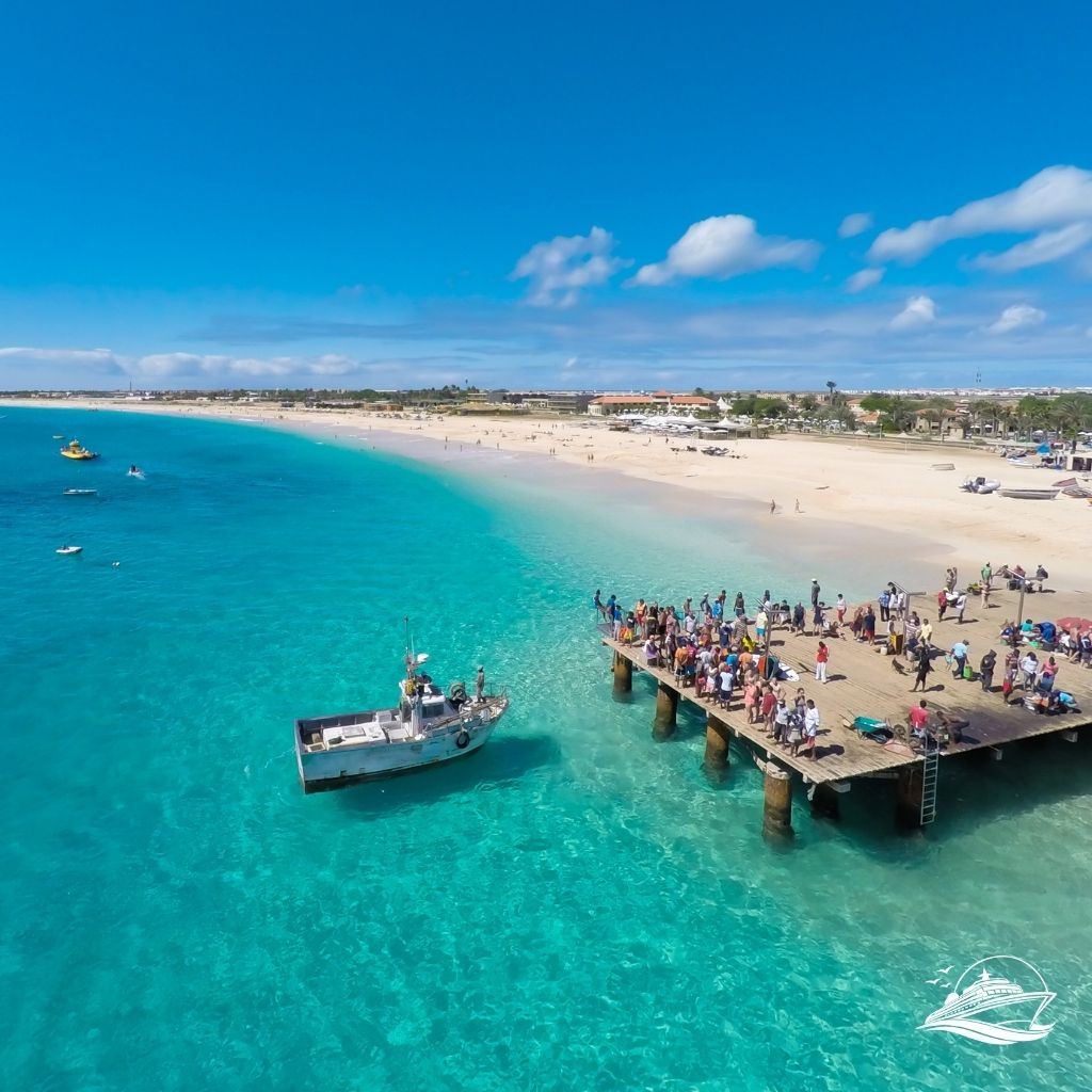 Kapverden Santa Maria beach in Sal Cape Verde